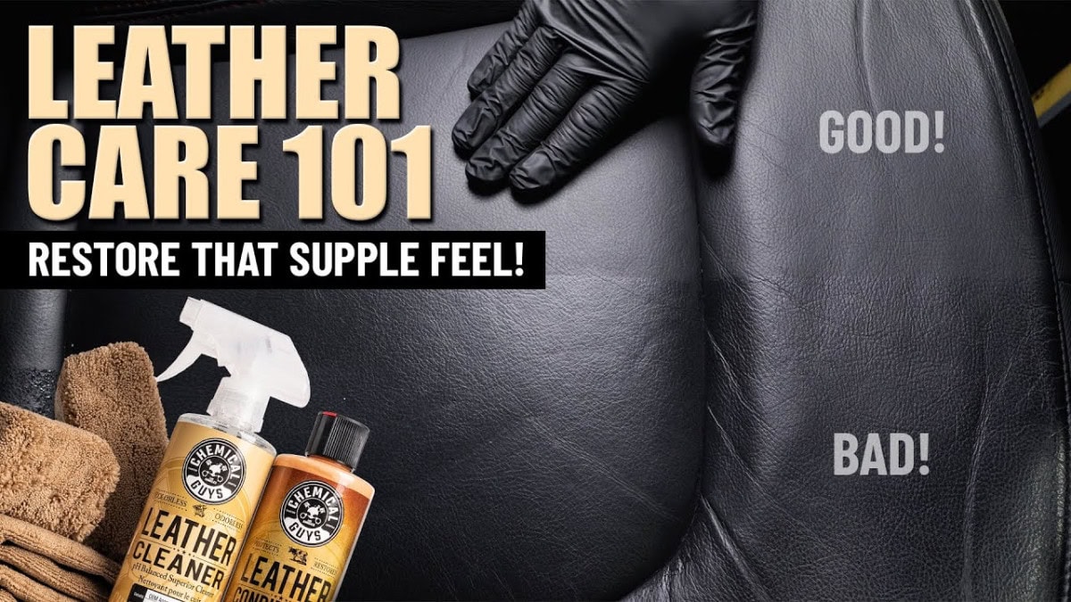 Chemical Guys Leather Care Clean, Condition, and Protect Your Car's